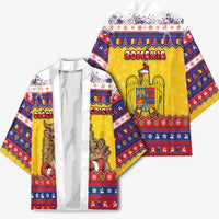 Romania Christmas Kimono Romanian Masked Santa - Wonder Print Shop