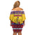 Romania Christmas Off Shoulder Short Dress Romanian Masked Santa - Wonder Print Shop