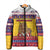 Romania Christmas Padded Jacket Romanian Masked Santa - Wonder Print Shop