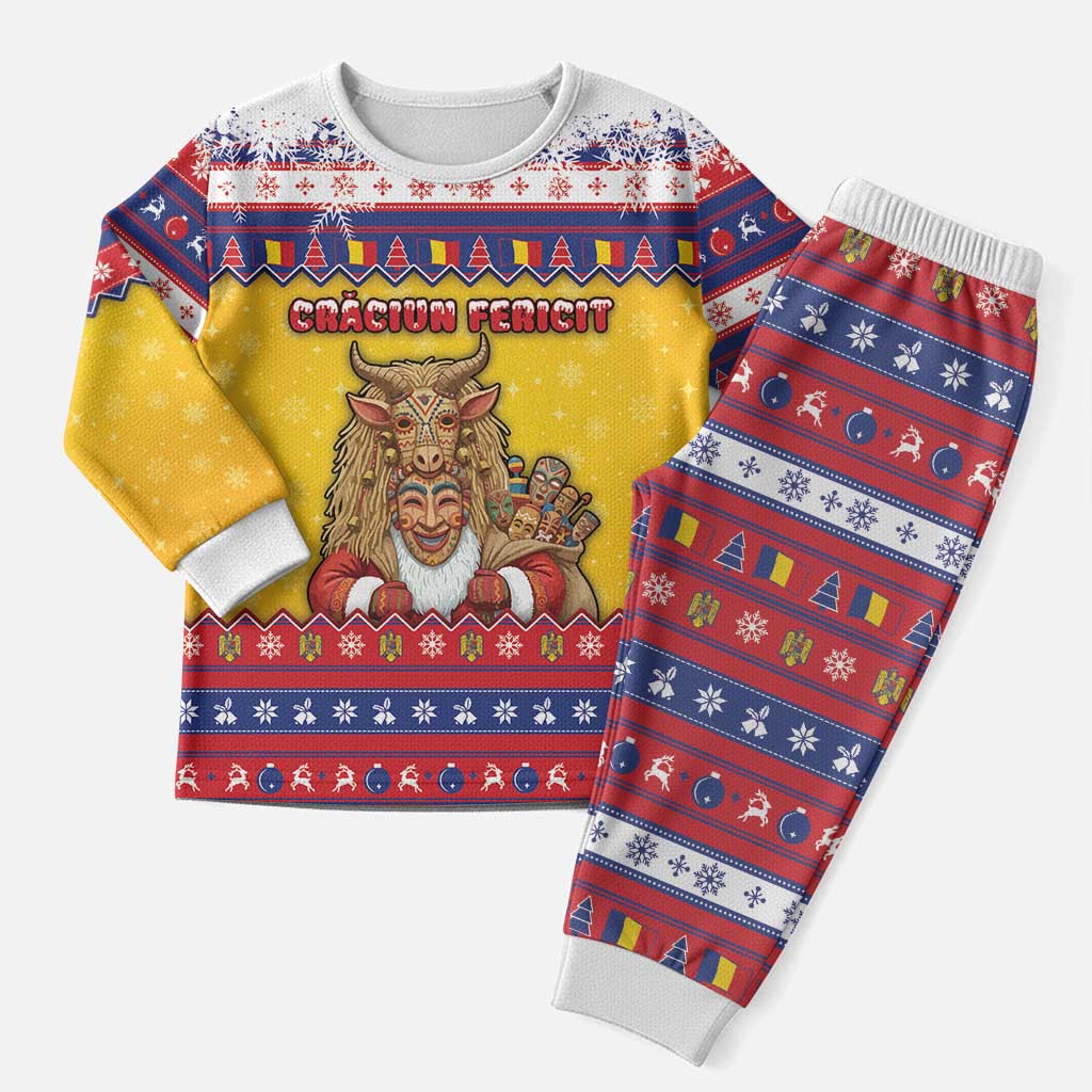 Romania Christmas Pajama Set Romanian Masked Santa - Wonder Print Shop