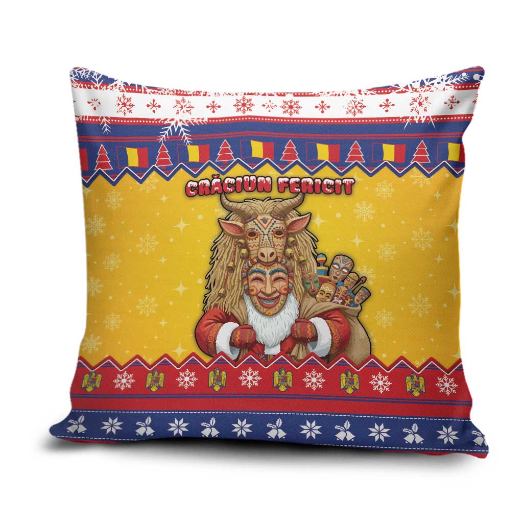 Romania Christmas Pillow Cover Romanian Masked Santa - Wonder Print Shop