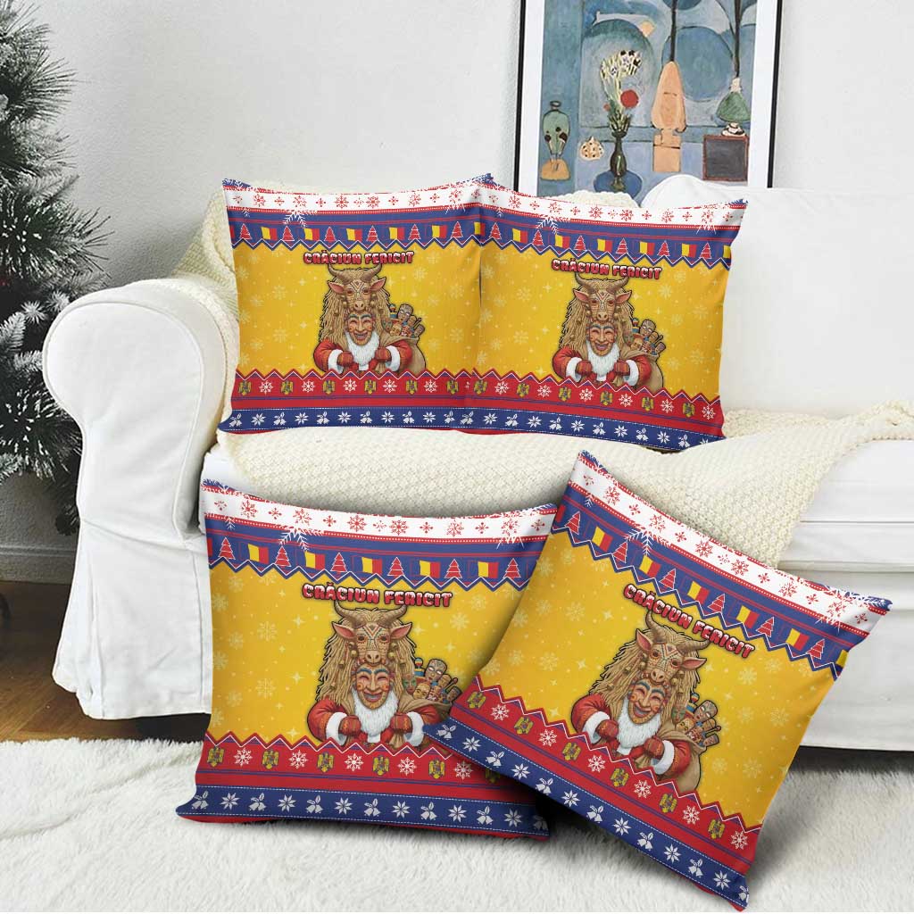 Romania Christmas Pillow Cover Romanian Masked Santa - Wonder Print Shop