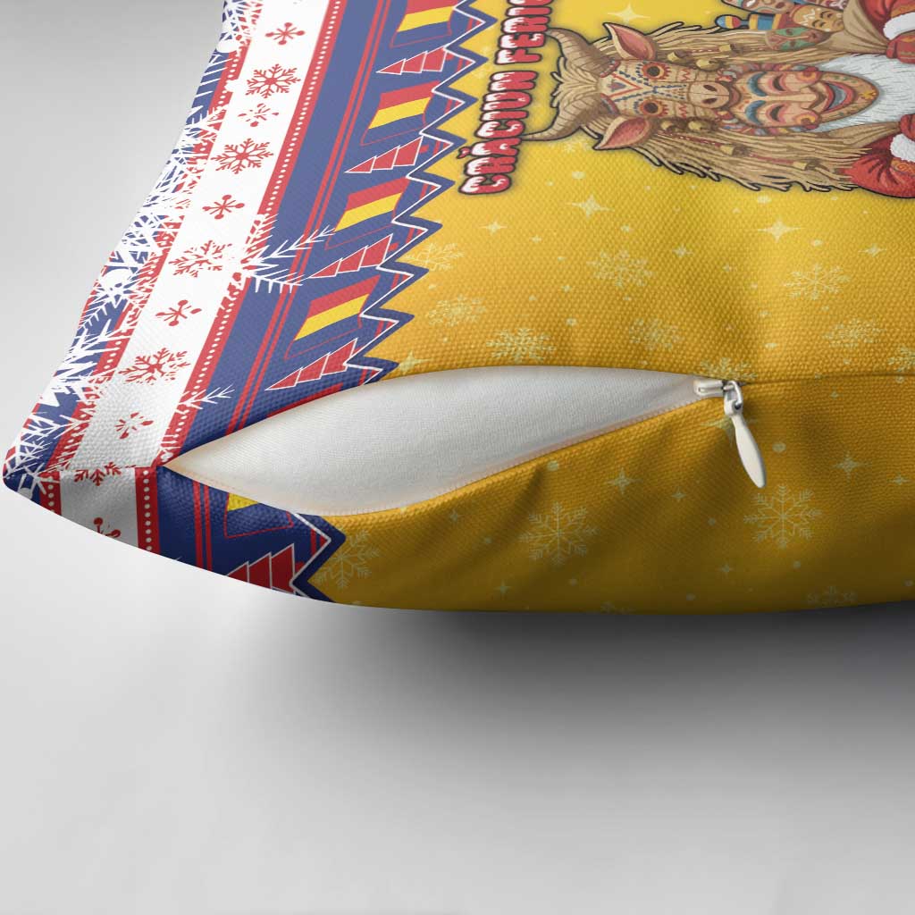 Romania Christmas Pillow Cover Romanian Masked Santa - Wonder Print Shop