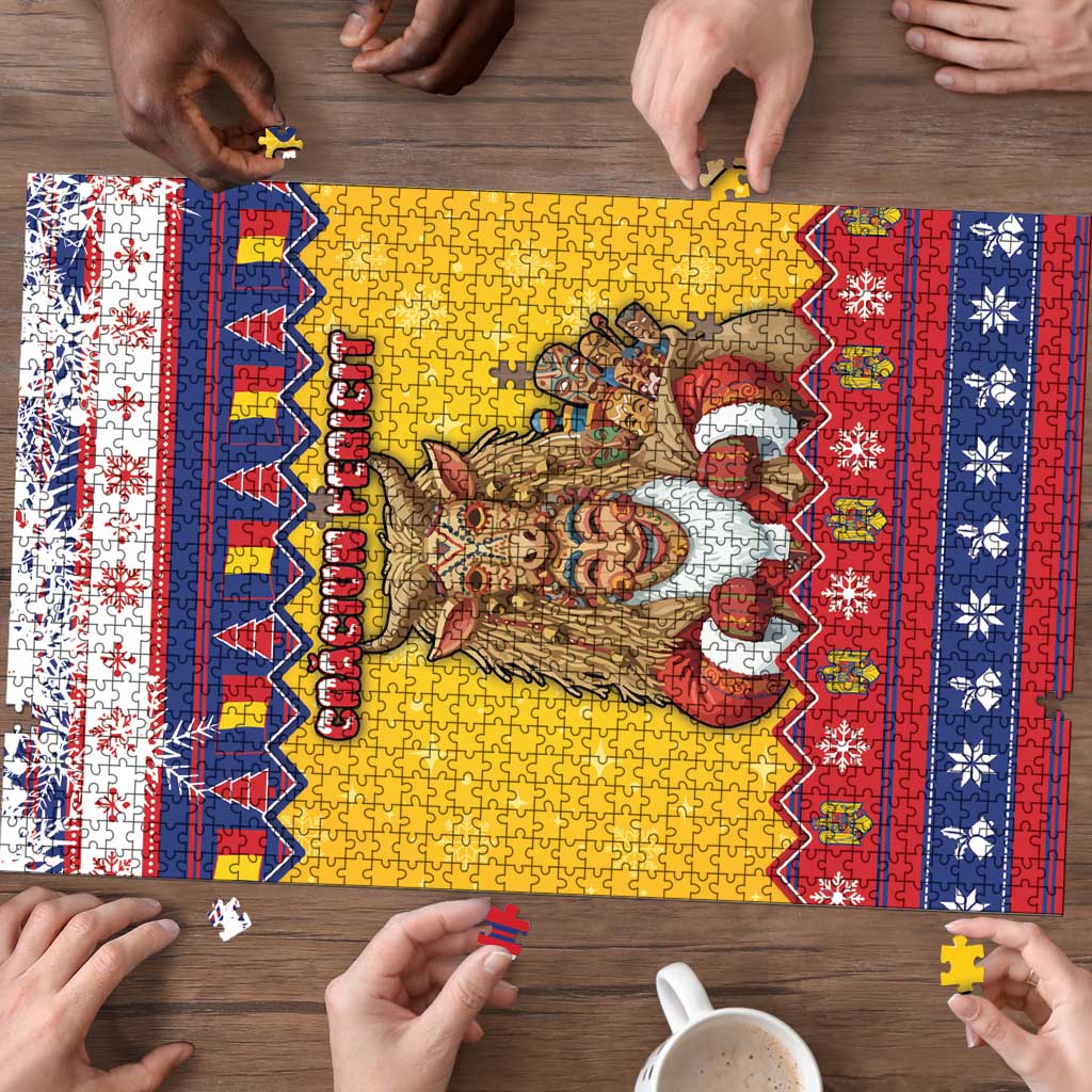 Romania Christmas Puzzle Romanian Masked Santa - Wonder Print Shop