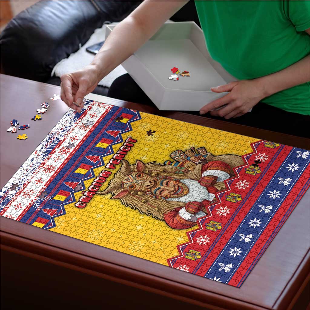 Romania Christmas Puzzle Romanian Masked Santa - Wonder Print Shop