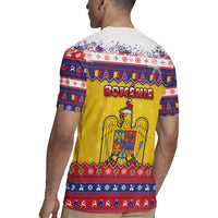 Romania Christmas Rugby Jersey Romanian Masked Santa - Wonder Print Shop