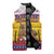 Romania Christmas Sleeveless Puffer Jacket Romanian Masked Santa - Wonder Print Shop