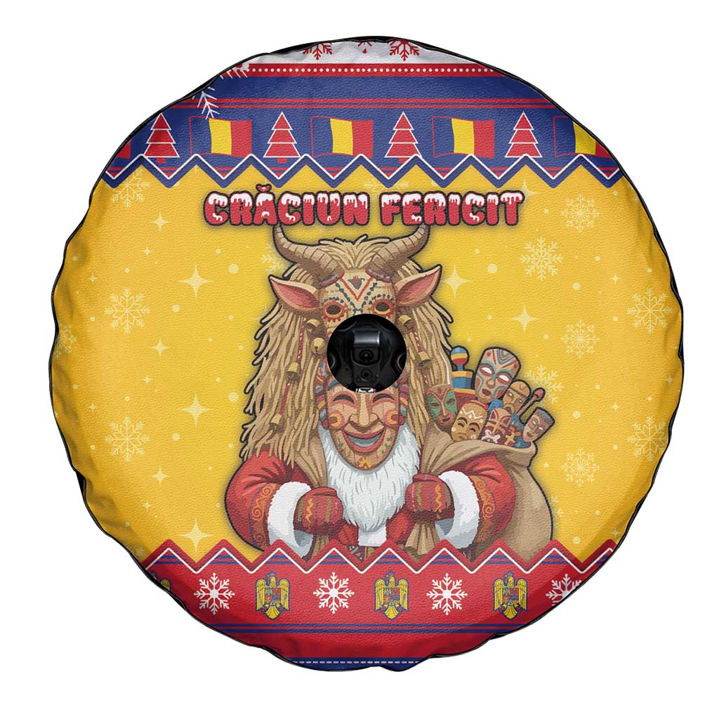 Romania Christmas Spare Tire Cover Romanian Masked Santa - Wonder Print Shop