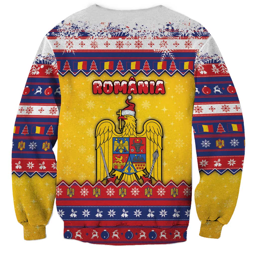 Romania Christmas Sweatshirt Romanian Masked Santa - Wonder Print Shop