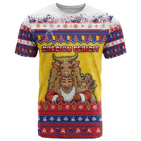Romania Christmas T Shirt Romanian Masked Santa - Wonder Print Shop