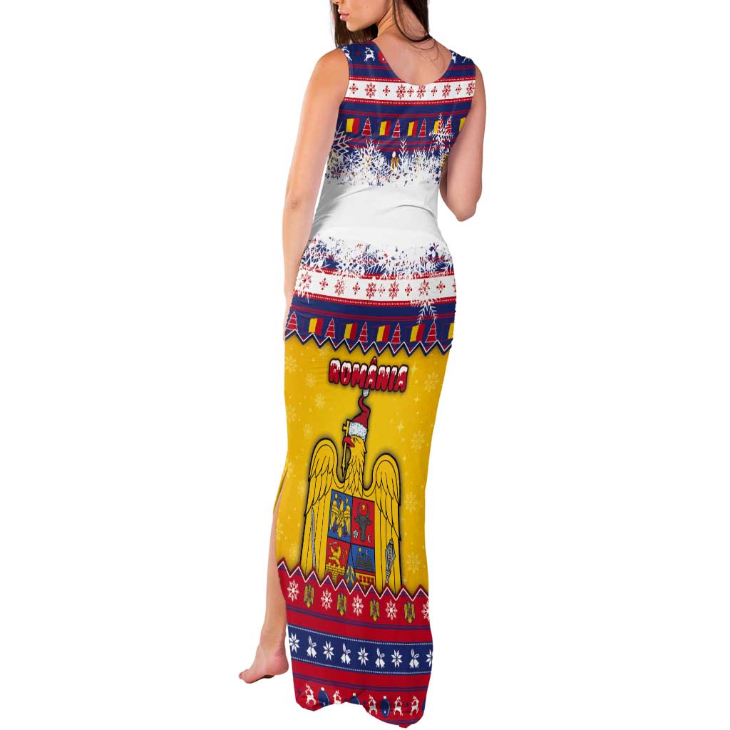 Romania Christmas Tank Maxi Dress Romanian Masked Santa - Wonder Print Shop