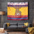 Romania Christmas Tapestry Romanian Masked Santa - Wonder Print Shop