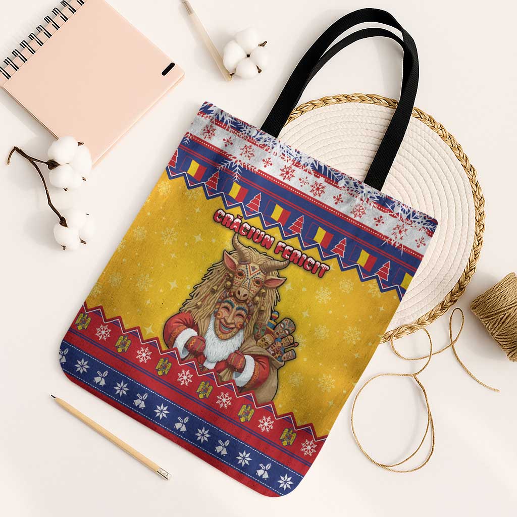 Romania Christmas Tote Bag Romanian Masked Santa - Wonder Print Shop