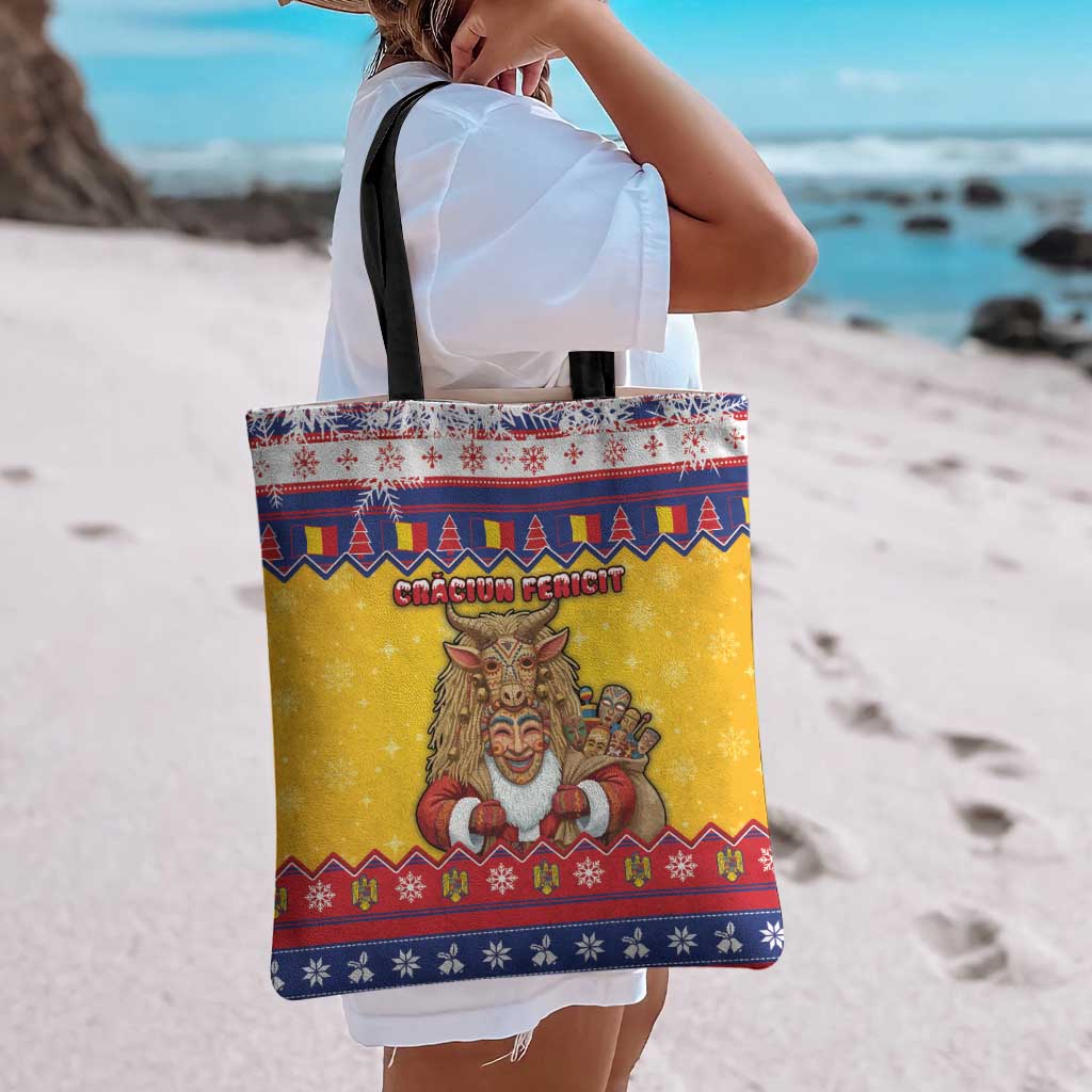 Romania Christmas Tote Bag Romanian Masked Santa - Wonder Print Shop