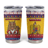 Romania Christmas Tumbler Cup Romanian Masked Santa - Wonder Print Shop