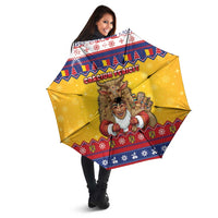 Romania Christmas Umbrella Romanian Masked Santa - Wonder Print Shop