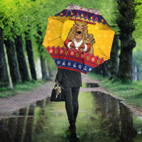Romania Christmas Umbrella Romanian Masked Santa - Wonder Print Shop