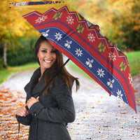 Romania Christmas Umbrella Romanian Masked Santa - Wonder Print Shop