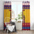 Romania Christmas Window Curtain Romanian Masked Santa - Wonder Print Shop