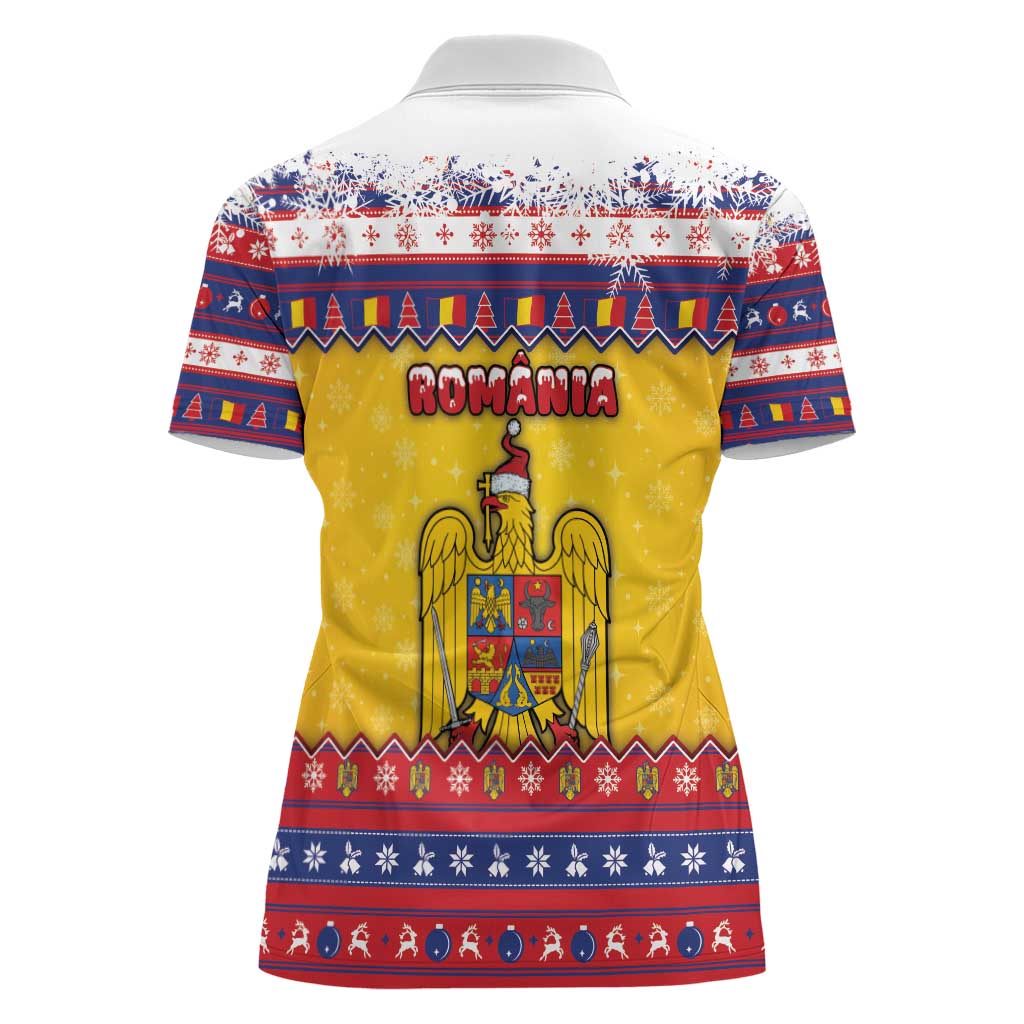 Romania Christmas Women Polo Shirt Romanian Masked Santa - Wonder Print Shop