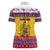 Romania Christmas Women Polo Shirt Romanian Masked Santa - Wonder Print Shop