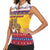 Romania Christmas Women Sleeveless Polo Shirt Romanian Masked Santa - Wonder Print Shop