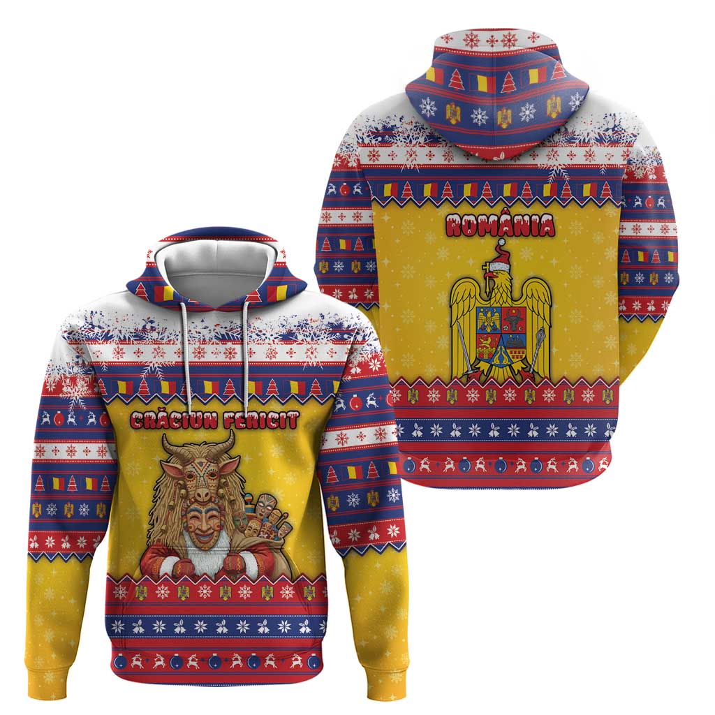 Romania Christmas Zip Hoodie Romanian Masked Santa - Wonder Print Shop