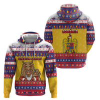 Romania Christmas Zip Hoodie Romanian Masked Santa - Wonder Print Shop