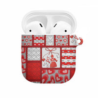 Romania Valentine's Day AirPods Case Martenitsi With Hearts Knitting Effect