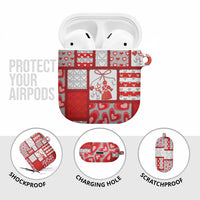 Romania Valentine's Day AirPods Case Martenitsi With Hearts Knitting Effect