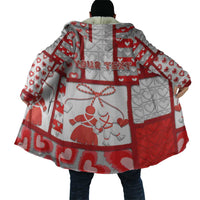 Personalized Romania Valentine's Day Cloak Martenitsi With Hearts Knitting Effect