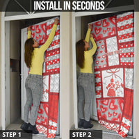 Personalized Romania Valentine's Day Door Cover Martenitsi With Hearts Knitting Effect