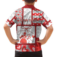Personalized Romania Valentine's Day Hawaiian Shirt Martenitsi With Hearts Knitting Effect