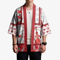 Personalized Romania Valentine's Day Kimono Martenitsi With Hearts Knitting Effect