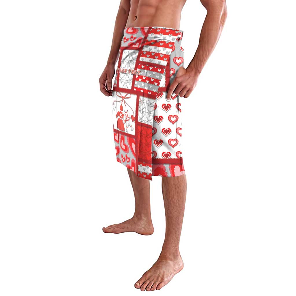 Personalized Romania Valentine's Day Lavalava Martenitsi With Hearts Knitting Effect