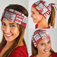 Romania Valentine's Day Neck Gaiter Martenitsi With Hearts Knitting Effect