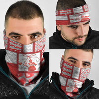 Romania Valentine's Day Neck Gaiter Martenitsi With Hearts Knitting Effect