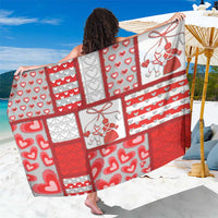 Romania Valentine's Day Sarong Martenitsi With Hearts Knitting Effect