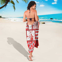Romania Valentine's Day Sarong Martenitsi With Hearts Knitting Effect