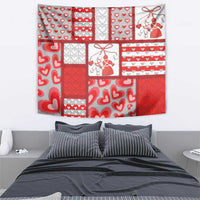 Romania Valentine's Day Tapestry Martenitsi With Hearts Knitting Effect