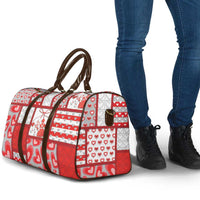 Romania Valentine's Day Travel Bag Martenitsi With Hearts Knitting Effect