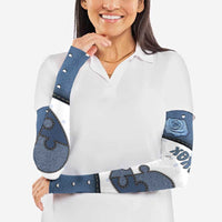 Personalized XOXO Valentine's Day Arm Sleeves Pieces Of The Heart Old Denim Fabric Effect