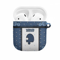 XOXO Valentine's Day AirPods Case Remaining Piece Old Denim Fabric Effect