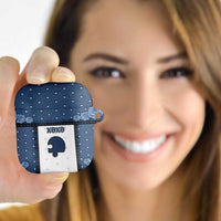 XOXO Valentine's Day AirPods Case Remaining Piece Old Denim Fabric Effect