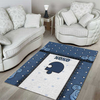 XOXO Valentine's Day Area Rug Remaining Piece Old Denim Fabric Effect