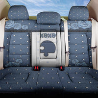 XOXO Valentine's Day Back Car Seat Cover Remaining Piece Old Denim Fabric Effect