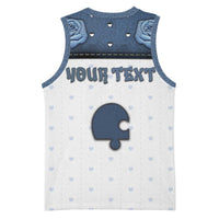 Personalized XOXO Valentine's Day Basketball Jersey Remaining Piece Old Denim Fabric Effect