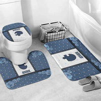 XOXO Valentine's Day Bathroom Set Remaining Piece Old Denim Fabric Effect