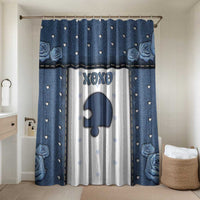 XOXO Valentine's Day Bathroom Set Remaining Piece Old Denim Fabric Effect