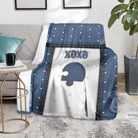 XOXO Valentine's Day Blanket Remaining Piece Old Denim Fabric Effect